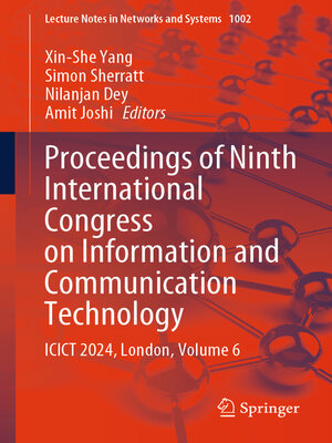 cover image of Proceedings of Ninth International Congress on Information and Communication Technology